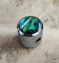 KNOB CHROM ABALONE TOP 18,3MM