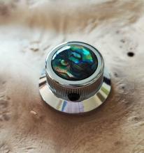 KNOB VELKÝ CHROM ALUMINIUM ABALONE 26,35MM